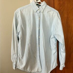 Vintage J. Crew Light Denim Casual Button-Down Shirt